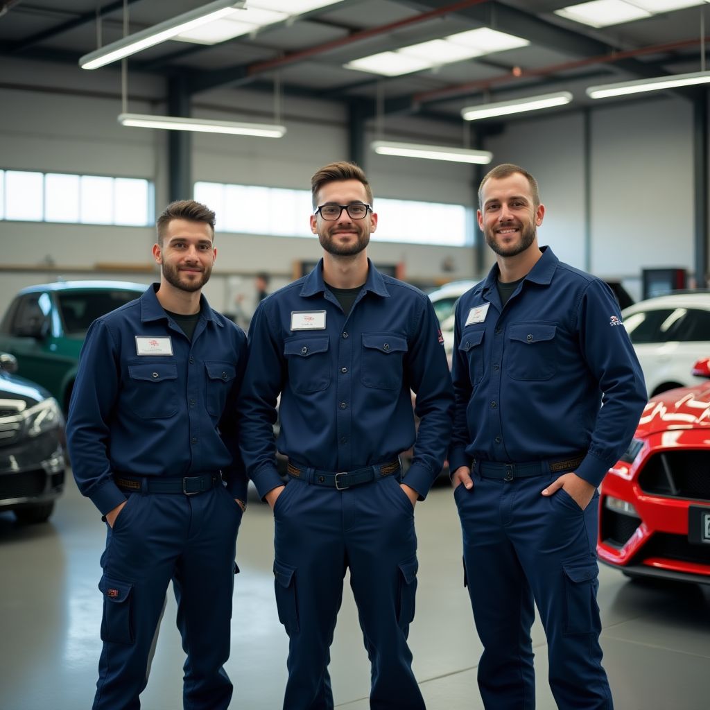 Equipo de mecánicos de AutoTaller